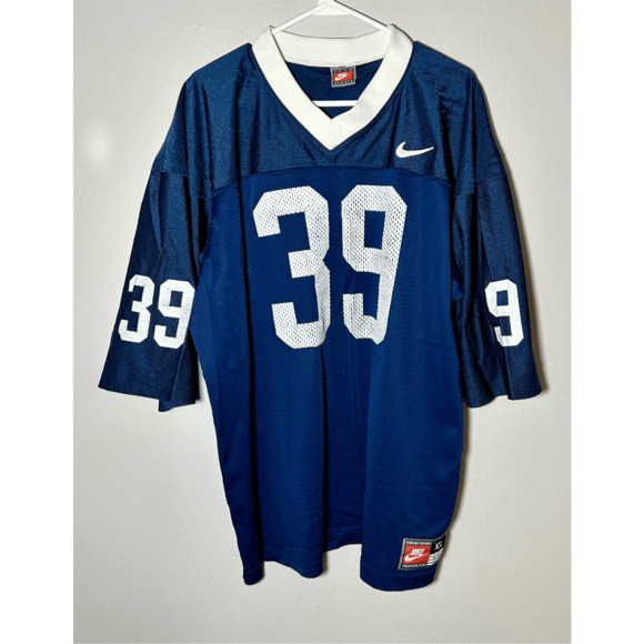 Vintage Penn State Nittany Lions Nike Team #39 Blue Football Jersey NCAA Sz XL - Picture 1 of 11